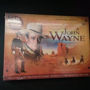 NIB John Wayne Collectors Edition 10 DVD Set Over 27 Hours & Includes 22 Movies